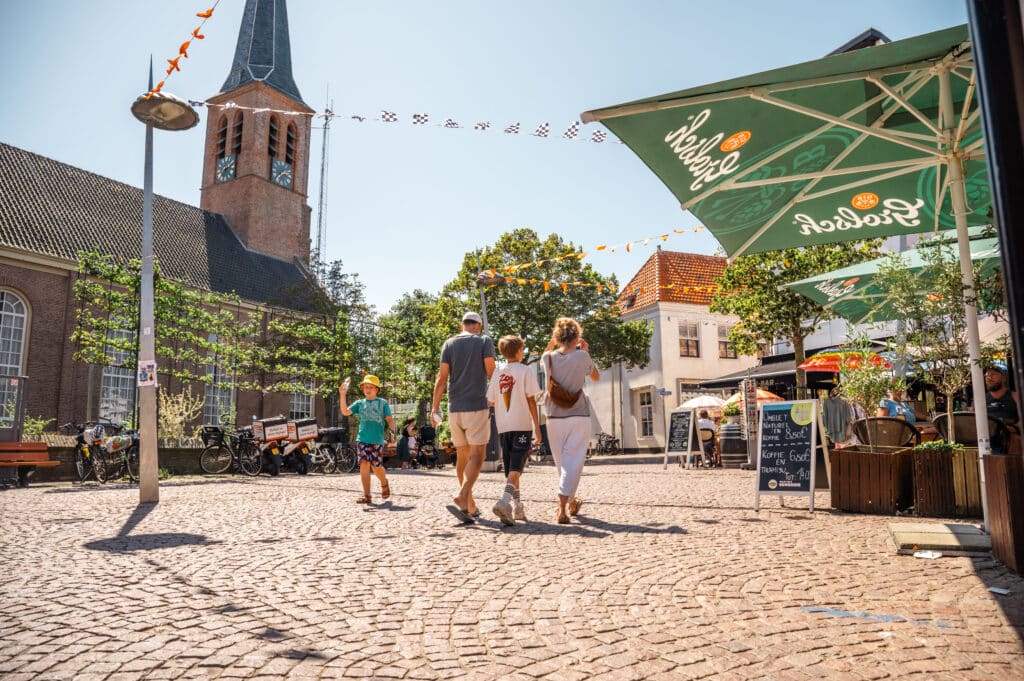 Church square of Zandvoort village