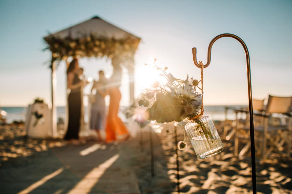 wedding at sea in Zandvoort